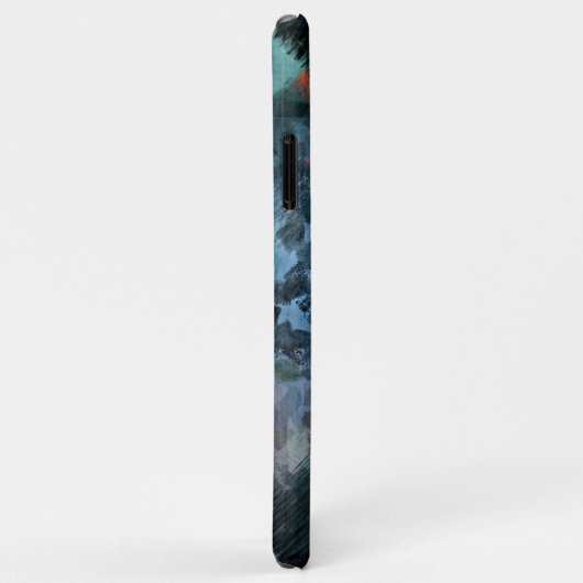 Angesagt Moderne, Aquamarine Grüne Violette Blaue  Case-Mate iPhone Hülle (Hinten/Rechts)