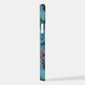 Angesagt Moderne, Aquamarine Grüne Violette Blaue iPhone Hülle (Rechte Seite)