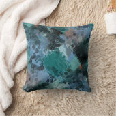 Angesagt Moderne, Aquamarine Grüne Violette Blaue  Kissen (Decke)