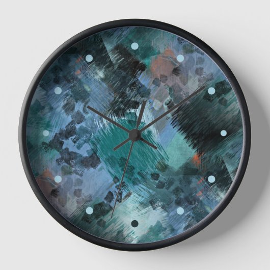 Angesagt Moderne, Aquamarine Grüne Violette Blaue Uhr (Vorderseite)