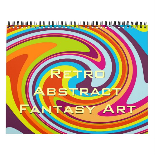 Angesagt Moderne Farben Retro Abstrakte Fantasie K Kalender (Titelbild)