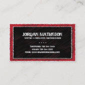 Angesagt + Moderne Monogramm-Visitenkarte Visitenkarte (Rückseite)