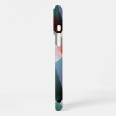 Angesagt Modernes Abstraktes Mosaikkunstmuster iPhone Hülle (Linke Seite)