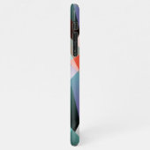 Angesagt Modernes Abstraktes Mosaikkunstmuster iPhone Hülle (Linke Seite)