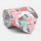 Angesagt Modernes Abstraktes Mosaikkunstmuster Krawatte (Gerollt)