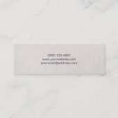 Angesagt Musician Mini Business Card Mini Visitenkarte (Rückseite)