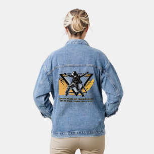 Angesagt Orange Vibes Denim Jacket Jeansjacke