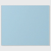 Angesagt Pastel Aquamarin Blue White Punkte Muster Geschenkpapier (Flach)