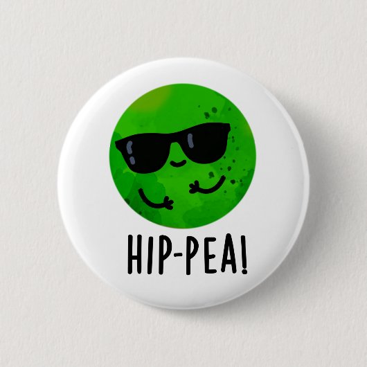 Angesagt-Pea Funny Angesagt Pea Pun Button (Vorderseite)