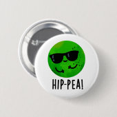 Angesagt-Pea Funny Angesagt Pea Pun Button (Vorne & Hinten)