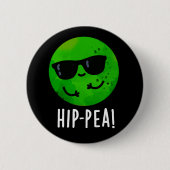 Angesagt-Pea Funny Angesagt Pea Pun Dark BG Button (Vorderseite)