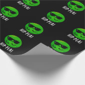 Angesagt-Pea Funny Angesagt Pea Pun Dark BG Geschenkpapier (Ecke)