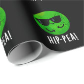 Angesagt-Pea Funny Angesagt Pea Pun Dark BG Geschenkpapier (Rolleneckpunkt)