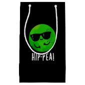 Angesagt-Pea Funny Angesagt Pea Pun Dark BG Kleine Geschenktüte (Vorderseite)