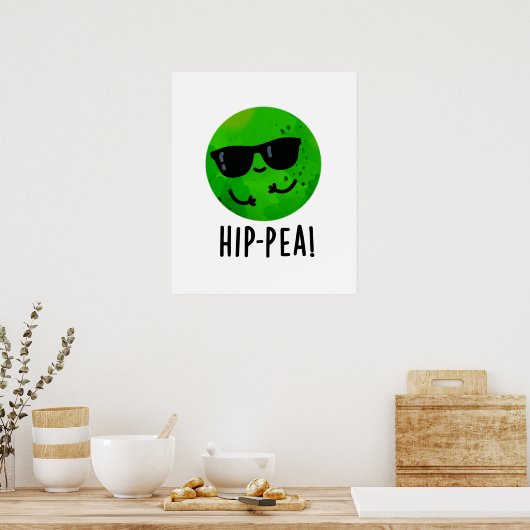 Angesagt-Pea Funny Angesagt Pea Pun Poster (Küche)