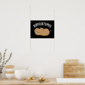 Angesagt-Potato-mus Funny Hippo Pun Dark BG Poster (Küche)