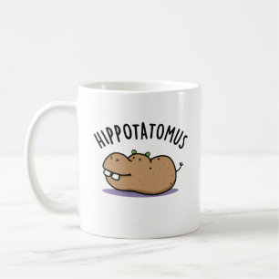 Angesagt-Potato-mus Funny Hippo Pun Kaffeetasse