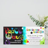 Angesagt Retro'N Groovy Party Einladung (Stehend Vorderseite)