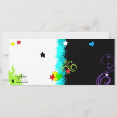 Angesagt Retro'N Groovy Party Einladung (Rückseite)