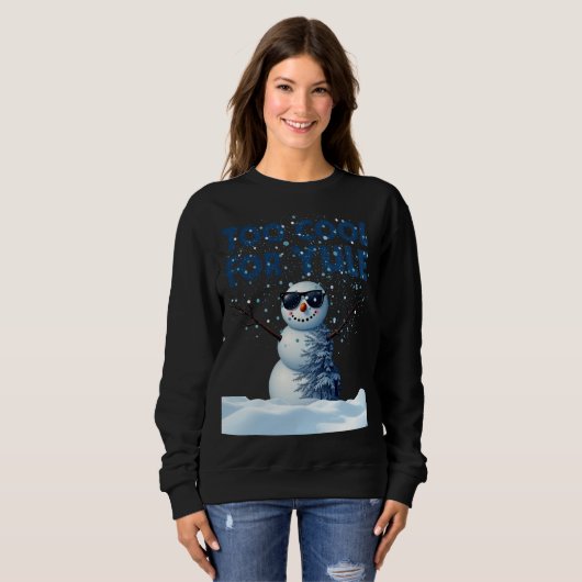 Angesagt Snowman Holiday Design - Sweatshirt (Vorne ganz)
