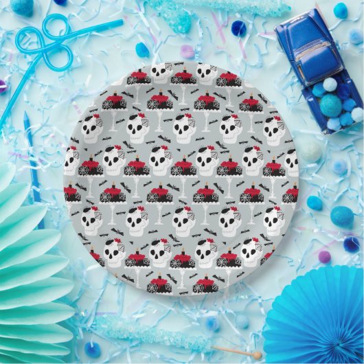 Angesagt Spooky Crawly Spinnen Skull Cakes Hallowe Pappteller (Party)