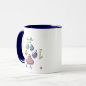 Angesagt, Square Poodle zu sein Tasse (Vorderseite Links)