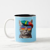Angesagt Tabby Zweifarbige Tasse (Links)