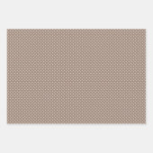 Angesagt Taupe Brown Beige Weiß Abstrakt Zigzag Ku Geschenkpapier Set (Vorderseite)
