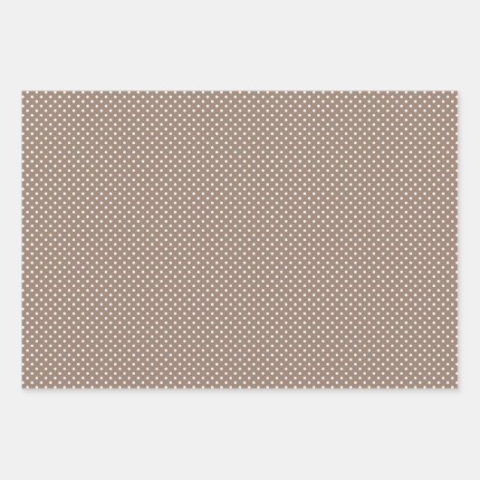 Angesagt Taupe Brown Beige Weiß Abstrakt Zigzag Ku Geschenkpapier Set (Vorderseite)