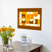 Angesagte Abstrakte Circles Wavy Gold Mosaik Art M Foliendrucke (Ablage(Küche))