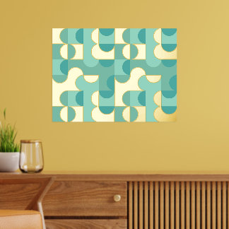 Angesagte Abstrakte Circles Wavy Gold Mosaik Art M Foliendrucke