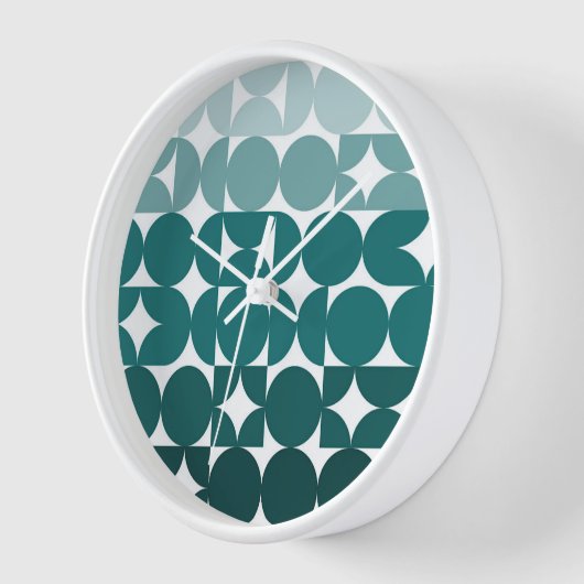 Angesagte Abstrakte Halbkreise Fusion Art Muster Uhr (Winkel)