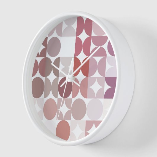 Angesagte Abstrakte Halbkreise Fusion Art Muster Uhr (Winkel)