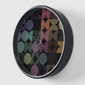 Angesagte Abstrakte Halbkreise Fusion Art Muster Uhr (Winkel)