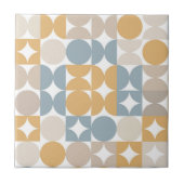 Angesagte Abstrakte Halbkreise Industrielle Fusion Fliese (Vorderseite)