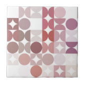 Angesagte Abstrakte Halbkreise Industrielle Fusion Fliese (Vorderseite)