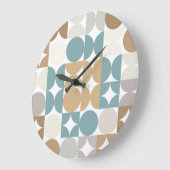 Angesagte Abstrakte Halbkreise Industrielle Fusion Große Wanduhr (Winkel)