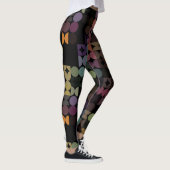 Angesagte Abstrakte Halbkreise Industrielle Fusion Leggings (Rechts)