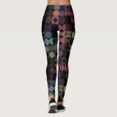 Angesagte Abstrakte Halbkreise Industrielle Fusion Leggings (Rückseite)
