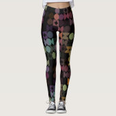 Angesagte Abstrakte Halbkreise Industrielle Fusion Leggings (Vorderseite)