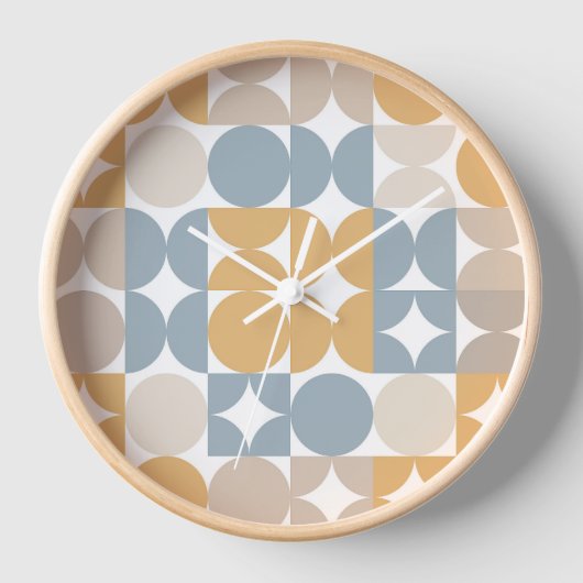 Angesagte Abstrakte Halbkreise Industrielle Fusion Uhr (Vorderseite)