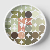 Angesagte Abstrakte Halbkreise Industrielle Fusion Uhr (Vorderseite)