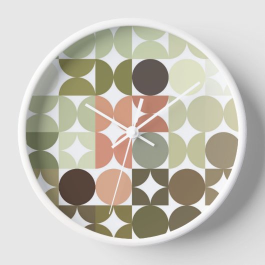 Angesagte Abstrakte Halbkreise Industrielle Fusion Uhr (Vorderseite)