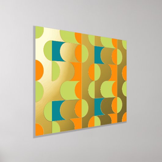 Angesagte Abstrakte Halbkreise Wavy Mosaik Art Mus Foliendrucke (Ablage )