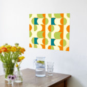 Angesagte Abstrakte Halbkreise Wavy Mosaik Art Mus Foliendrucke (Ablage(Küche))