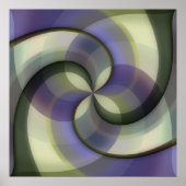 Angesagte Abstrakte Halbkreise Wavy Mosaik Art Mus Poster (Vorne)