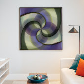 Angesagte Abstrakte Halbkreise Wavy Mosaik Art Mus Poster