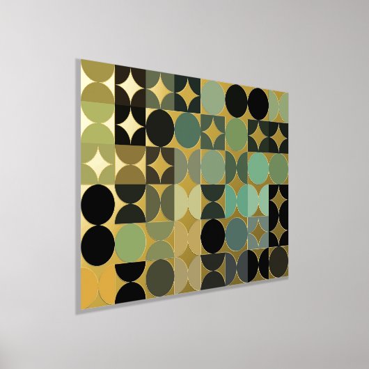 Angesagte Abstrakte Kreise Industrielle Fusion Art Foliendrucke (Ablage )