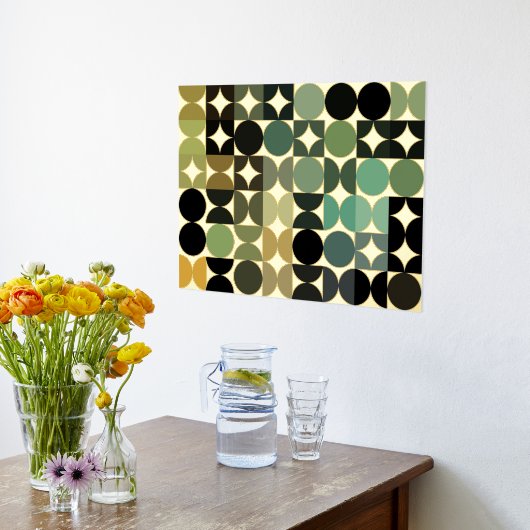 Angesagte Abstrakte Kreise Industrielle Fusion Art Foliendrucke (Ablage(Küche))