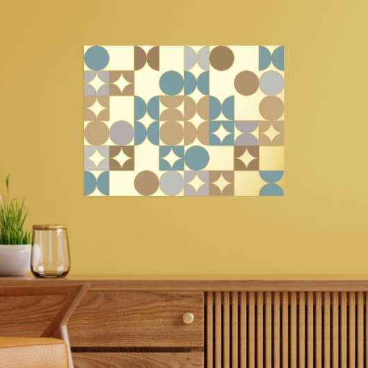 Angesagte Abstrakte Kreise Industrielle Fusion Art Foliendrucke (In Situ (Wohnzimmer))